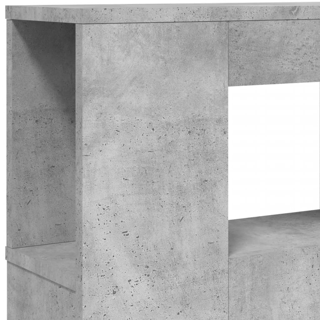 LED uzglavlje siva boja betona 140x18,5x103,5 cm