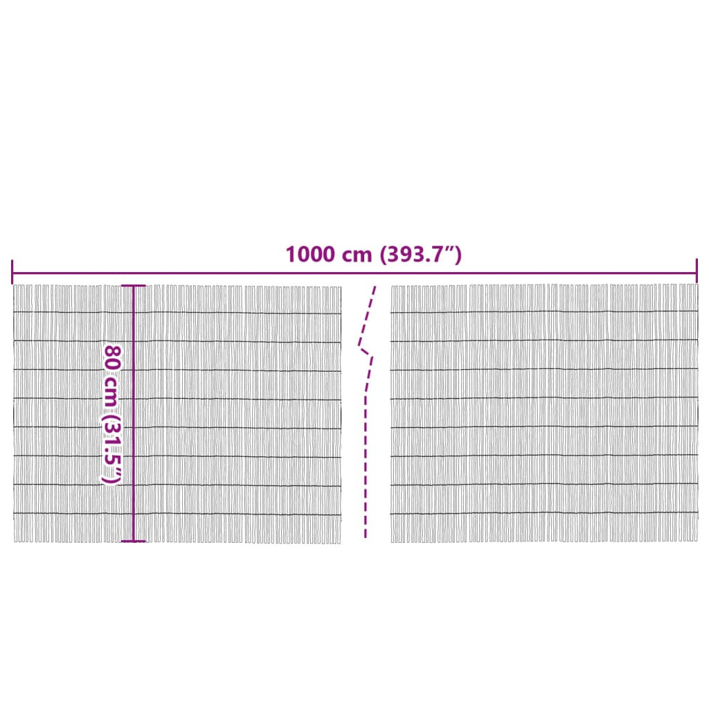 Vrtna ograda 1000x80 cm od trske