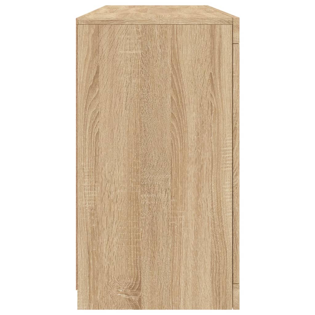 Komoda s LED svjetlima boja hrasta sonome 142,5x37x67 cm