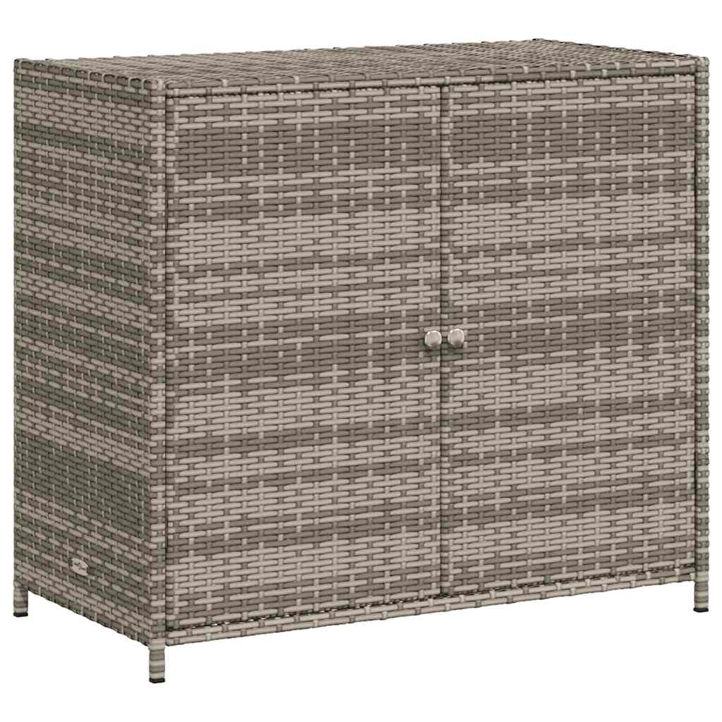 Vrtni ormarić za pohranu sivi 83x45x76 cm od poliratana