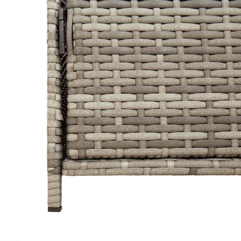 Vrtni ormarić za pohranu sivi 83x45x76 cm od poliratana