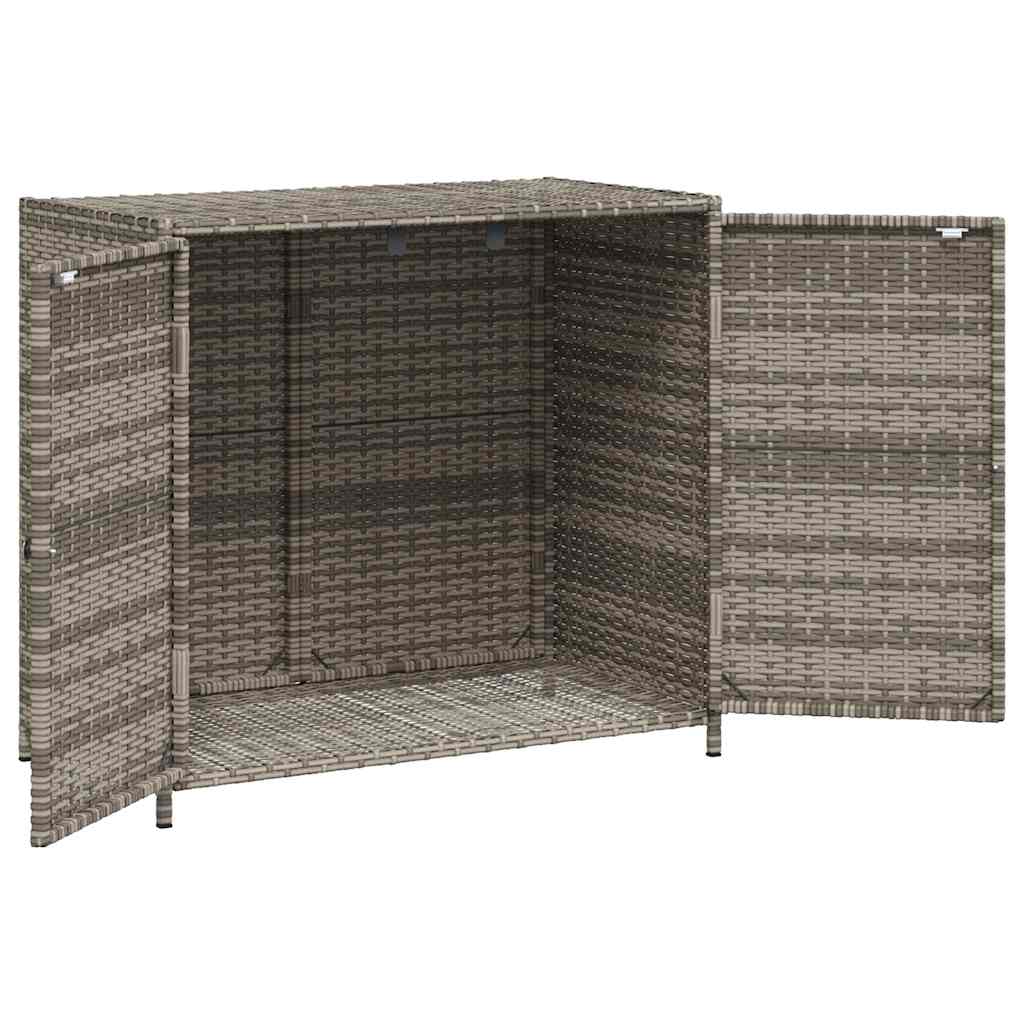 Vrtni ormarić za pohranu sivi 83x45x76 cm od poliratana