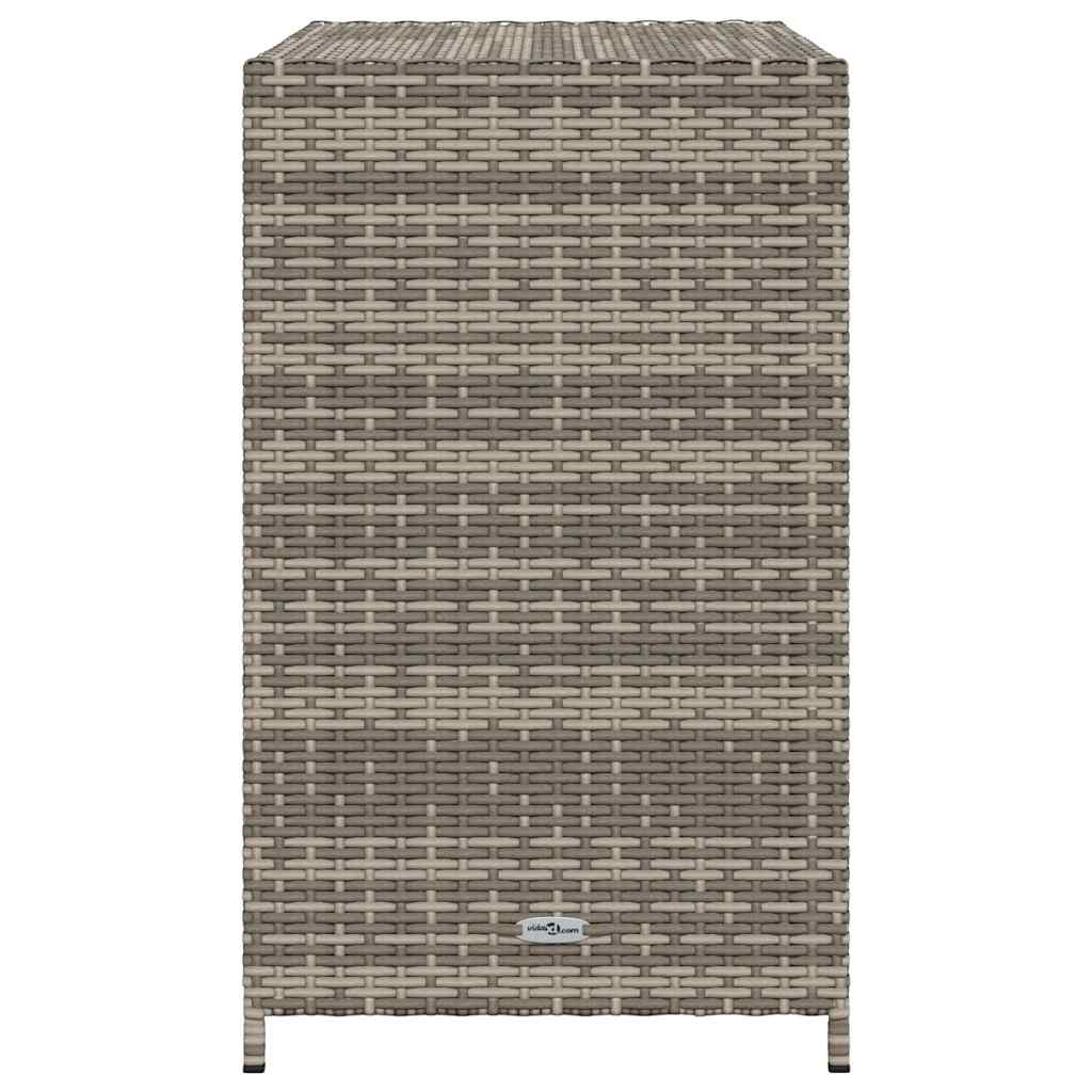 Vrtni ormarić za pohranu sivi 83x45x76 cm od poliratana