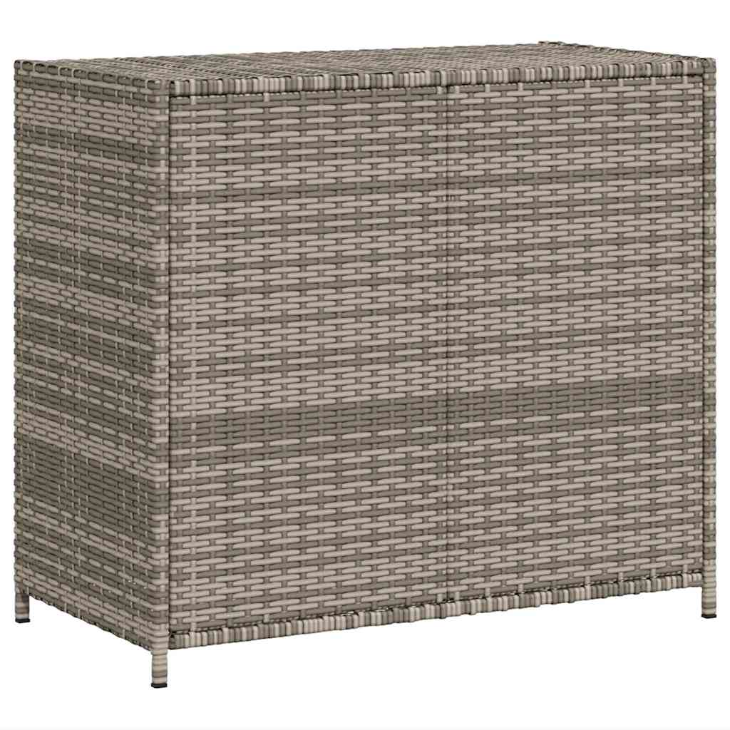 Vrtni ormarić za pohranu sivi 83x45x76 cm od poliratana