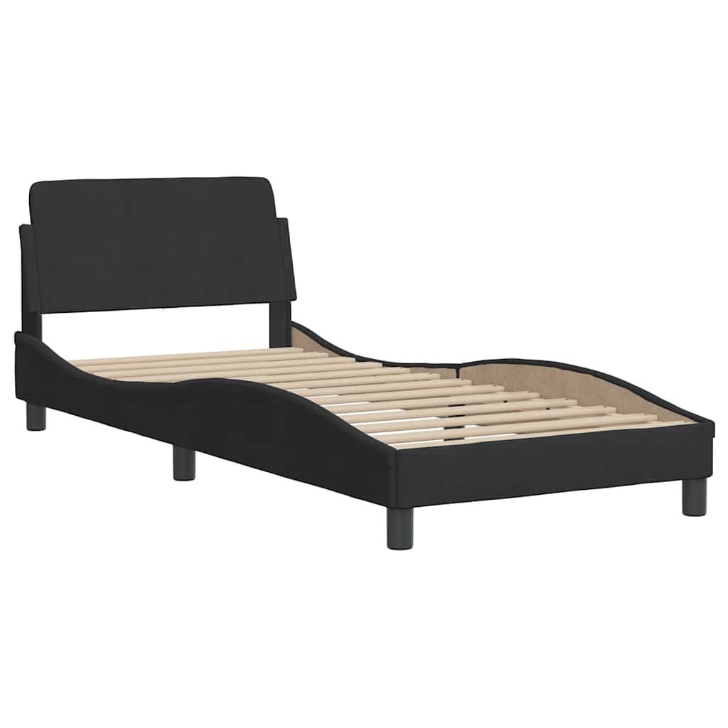 Okvir za krevet Dover Crni 90x190 cm Baršun