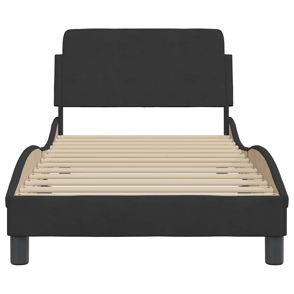 Okvir za krevet Dover Crni 90x190 cm Baršun
