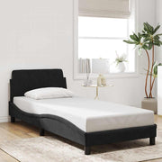 Okvir za krevet Dover Crni 90x190 cm Baršun