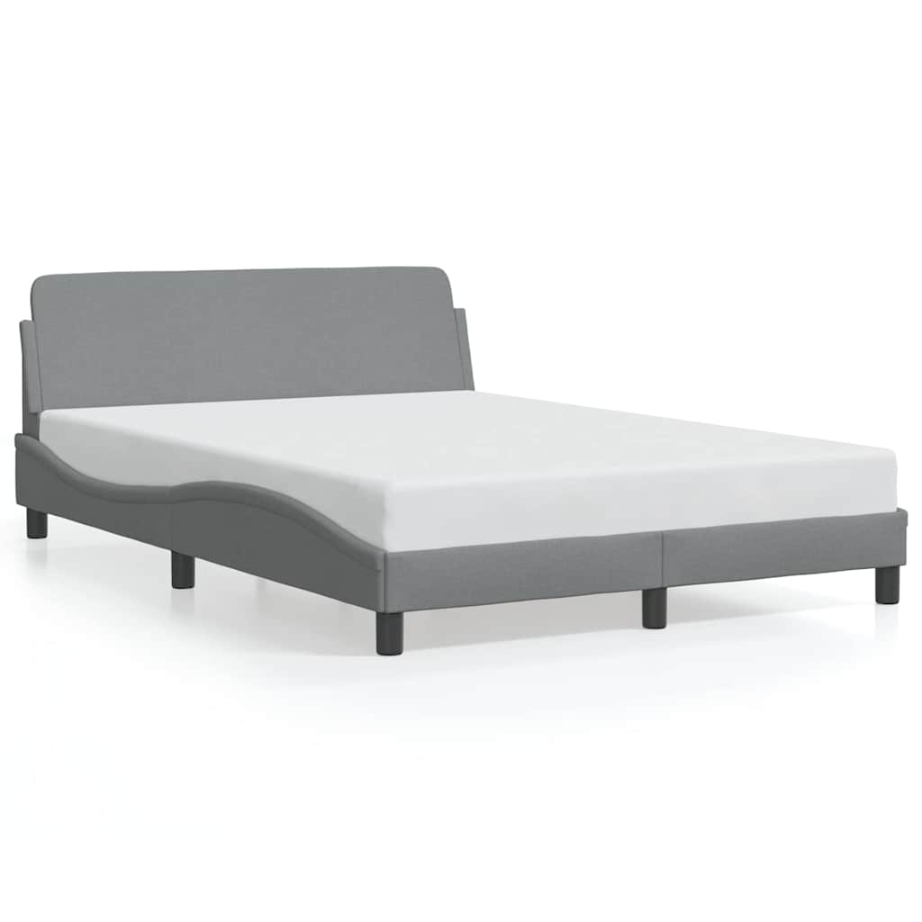 Okvir za krevet Dover svijetlosivi 135x190 cm tkanina