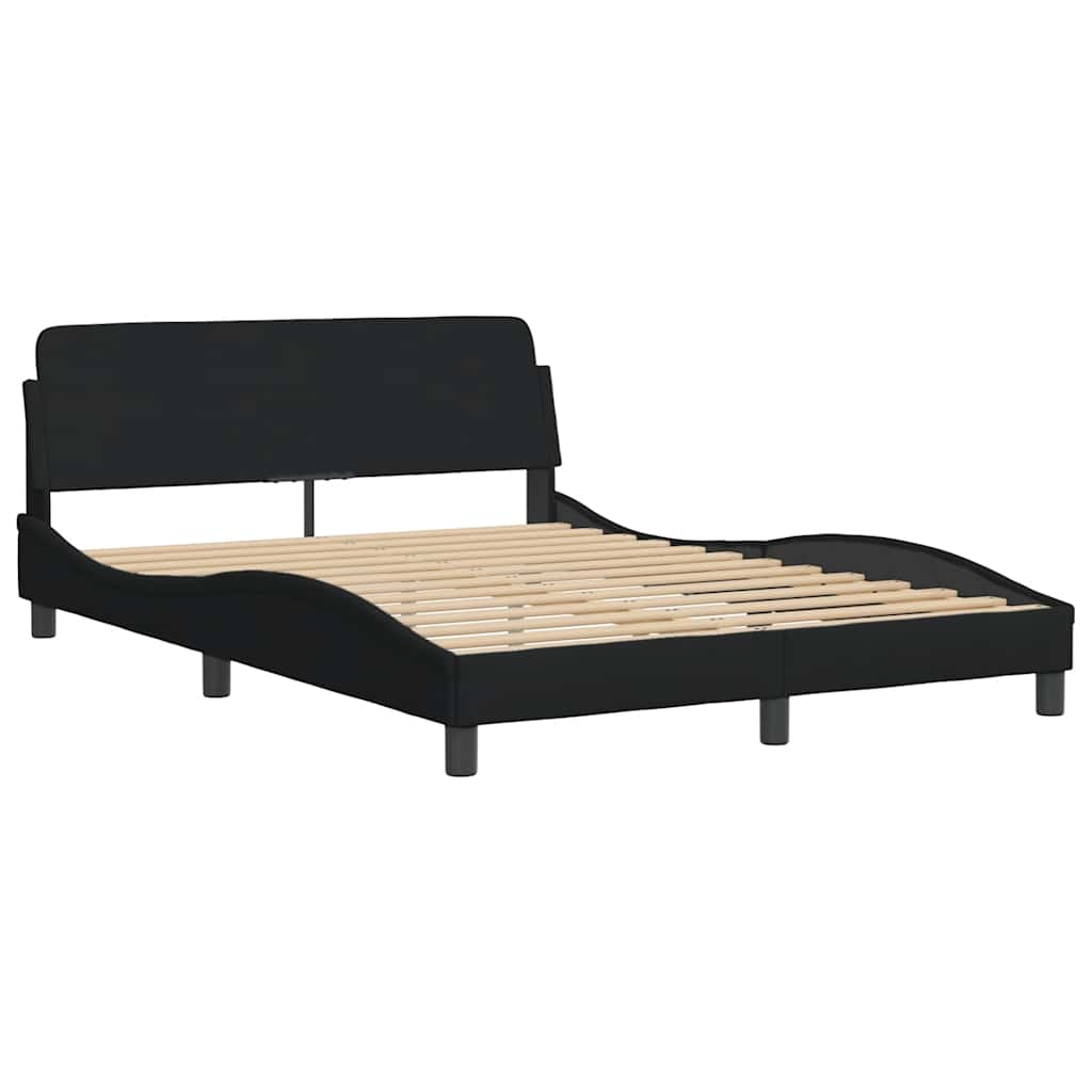 Okvir za krevet Dover Crni 135x190 cm Tkanina