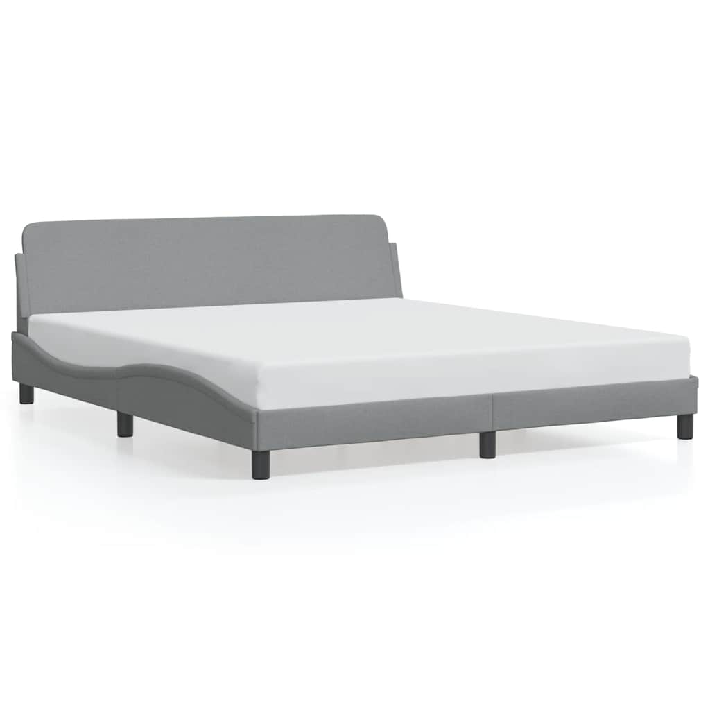 Okvir za krevet Dover svijetlo siva 180x200 cm tkanina