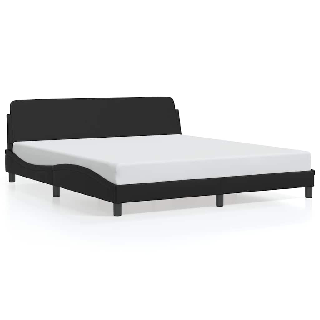 Okvir za krevet Dover Crni 180x200 cm Implicitna koža