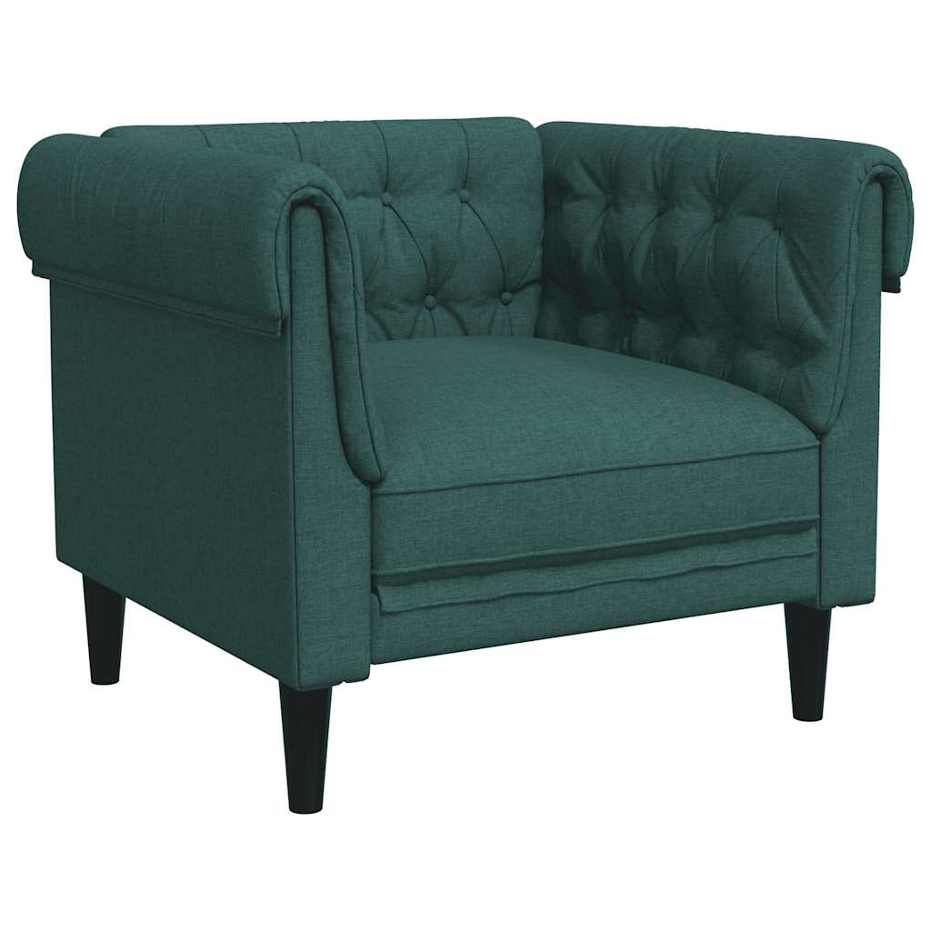 3-dijelni set sofa tamnozeleni od tkanine