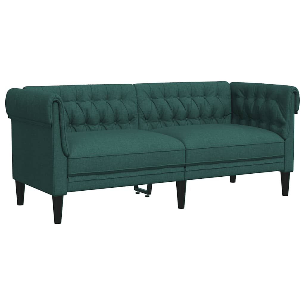 3-dijelni set sofa tamnozeleni od tkanine