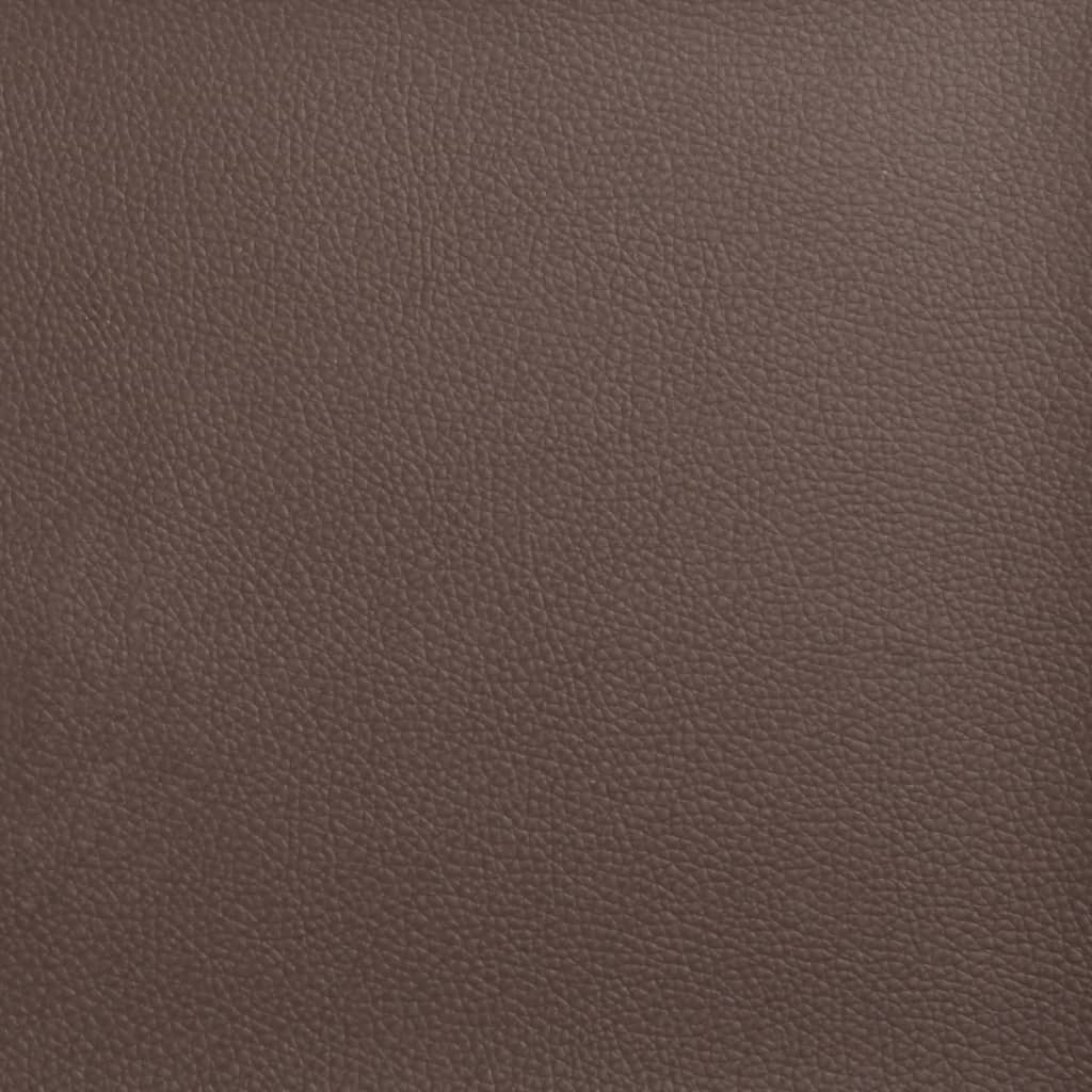 Chesterfield garnitura od 3 dijela, smeđa, umjetna koža