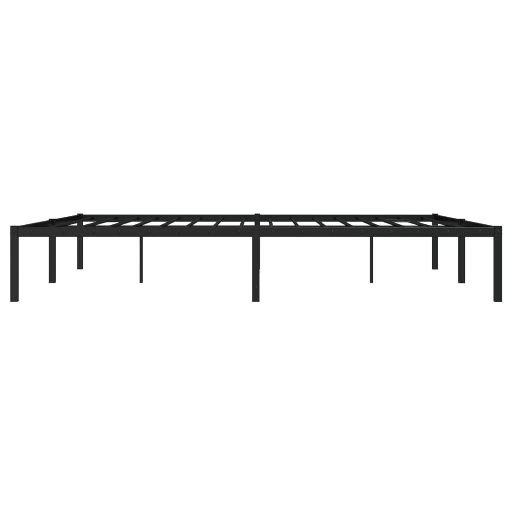 Metalni okvir za krevet crni 180x200 cm