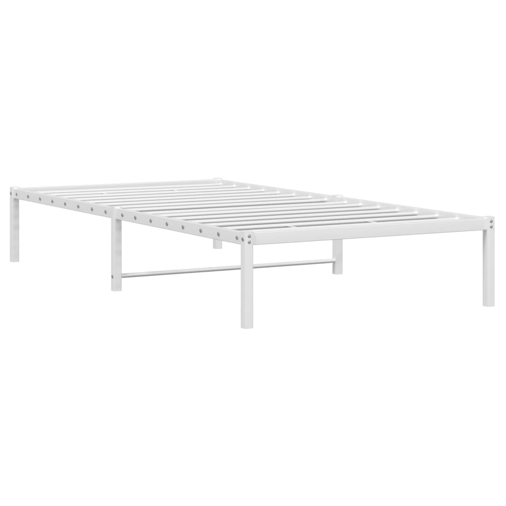 Metalni okvir za krevet bijeli 100x190 cm