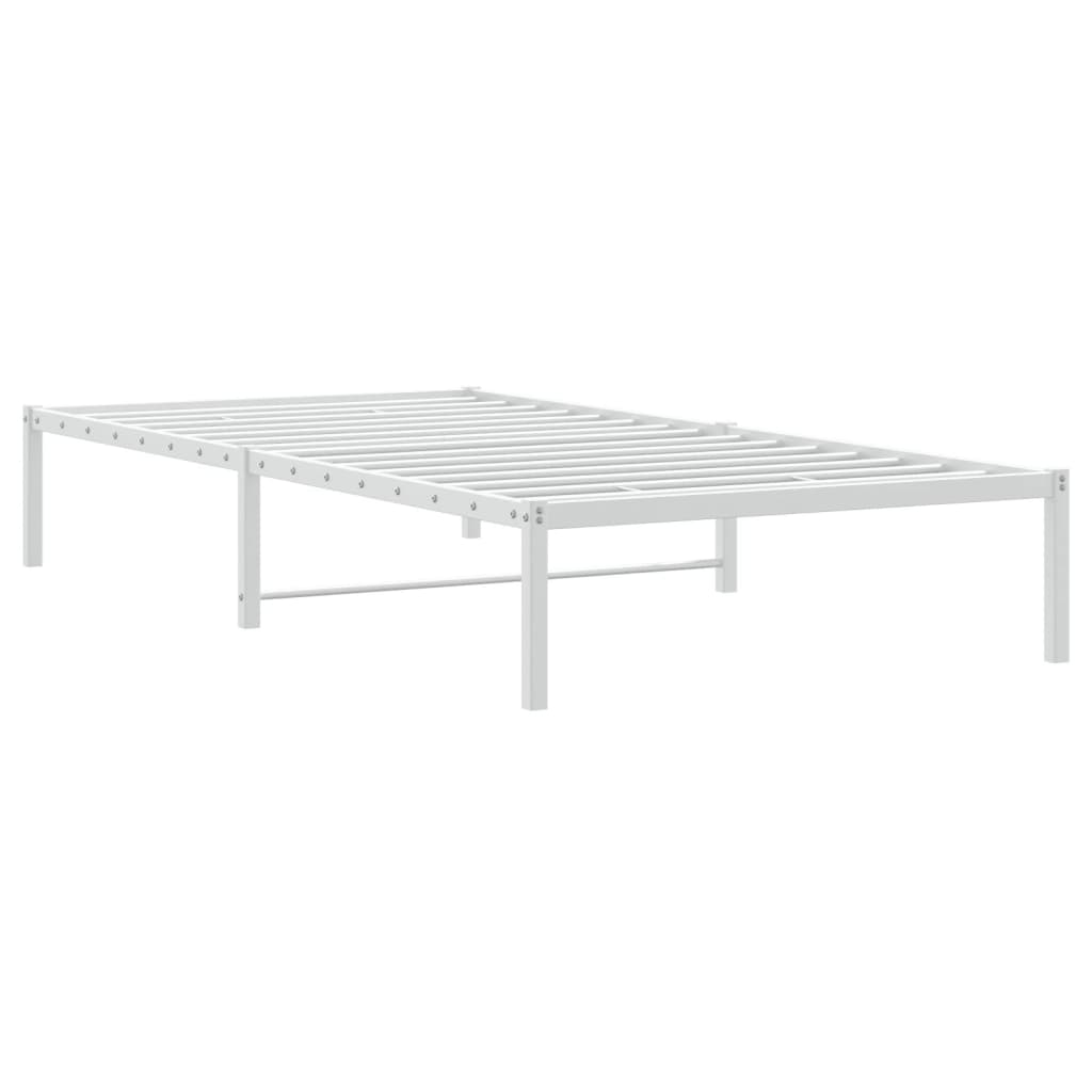 Metalni okvir za krevet bijeli 100x190 cm