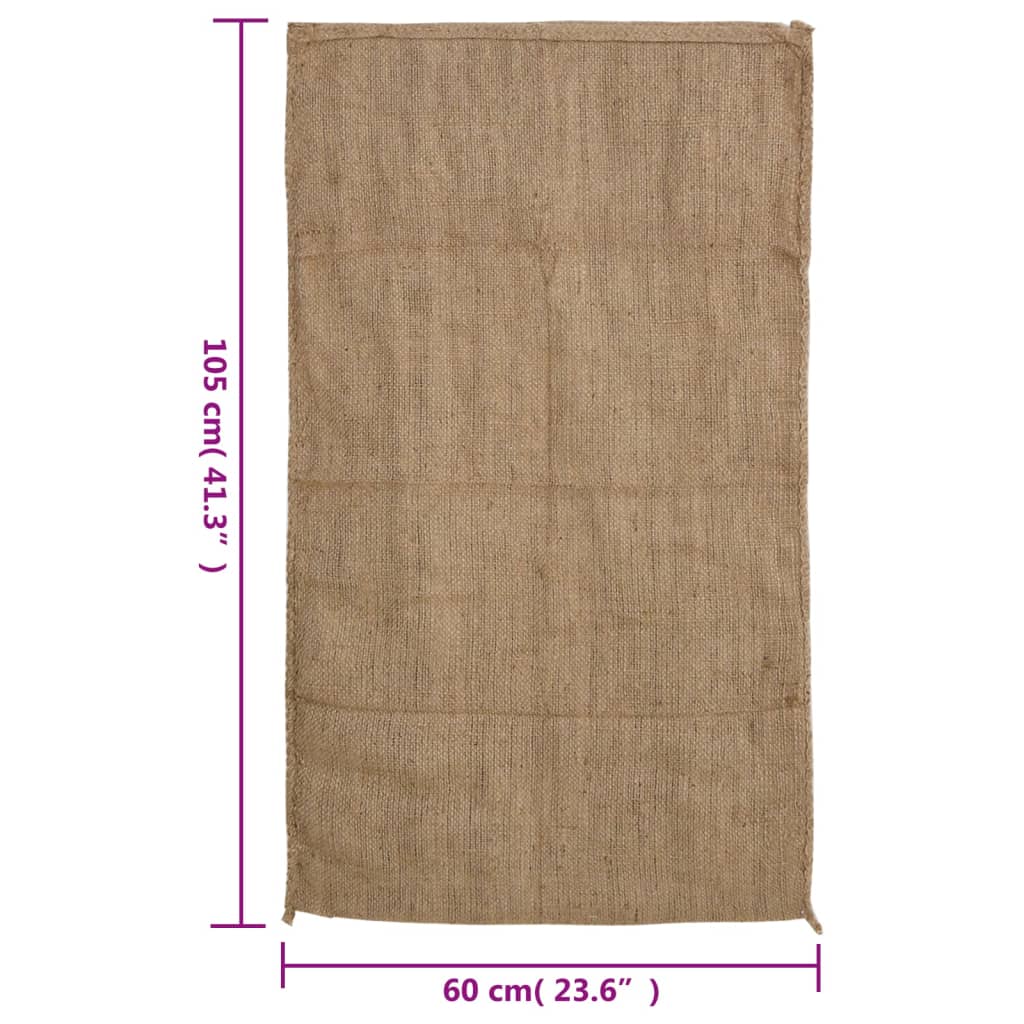 Jutene vreće 5 kom 60 x 105 cm 100 % juta 340 g/m²