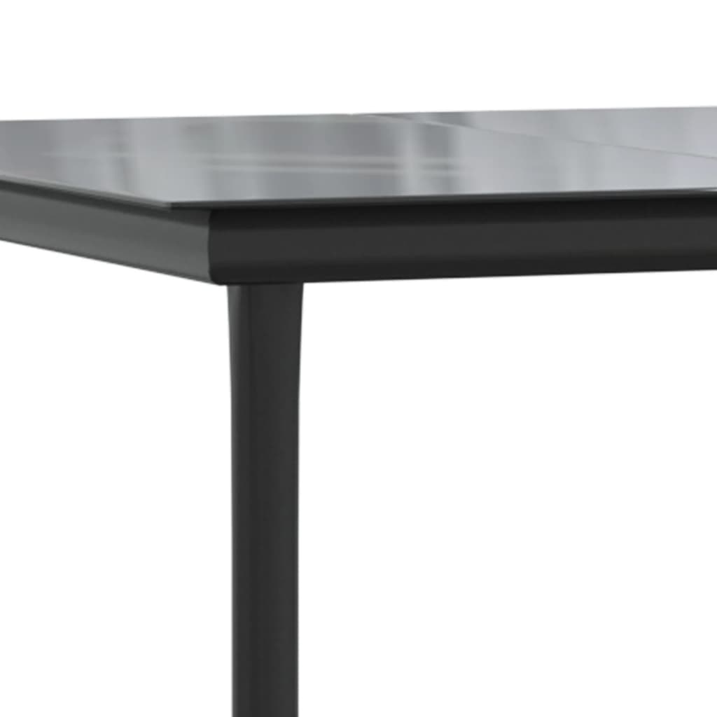 5-dijelni vrtni blagovaonski set sivi od poliratana Siva Dužina stola 80 cm