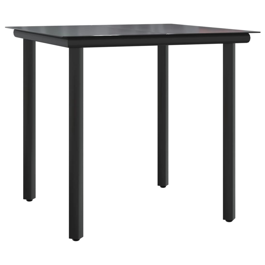 5-dijelni vrtni blagovaonski set s jastucima poliratan smeđi Smeđa 80 x 80 x 74 cm