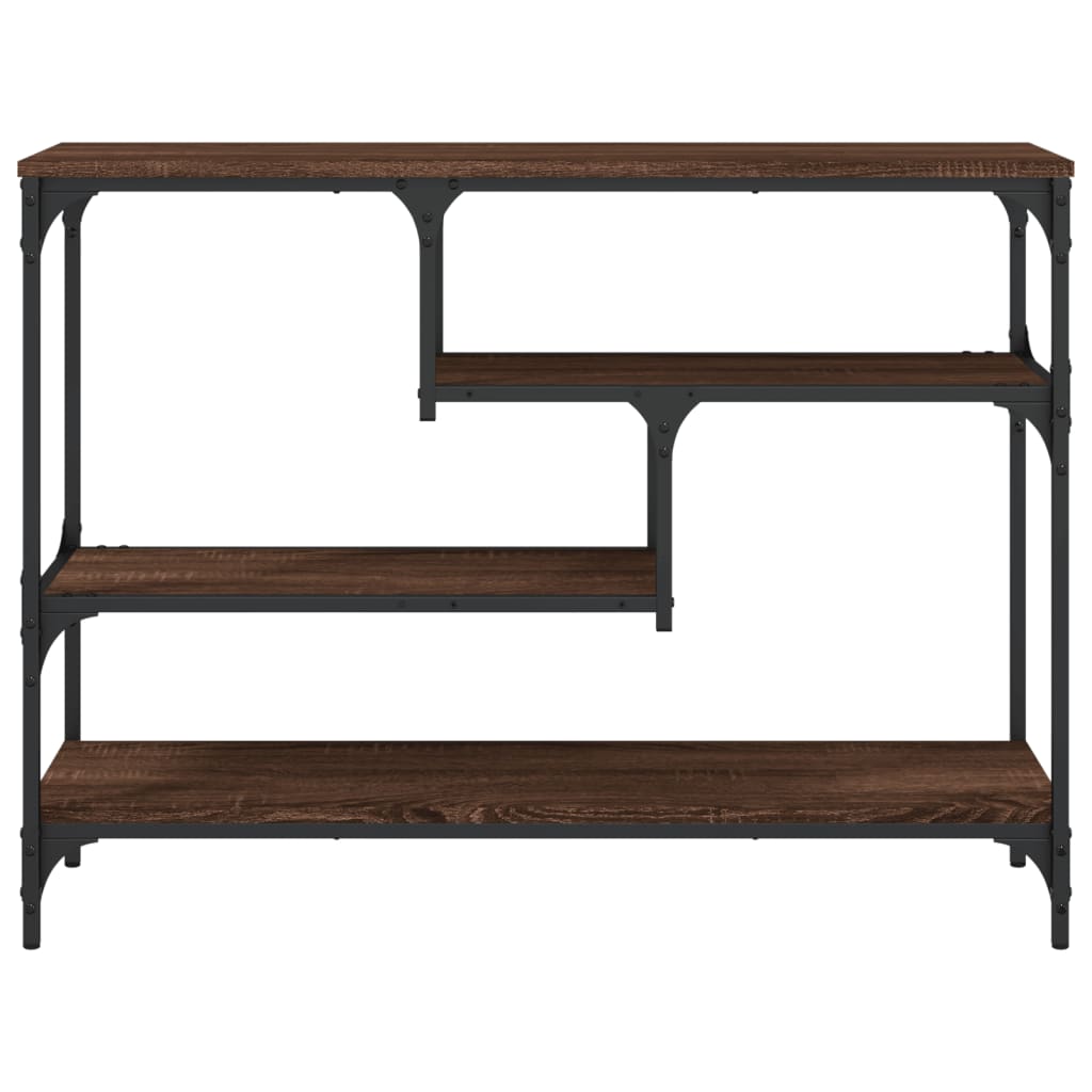 Konzolni stol boja smeđeg hrasta 100x30x75 cm konstruirano drvo