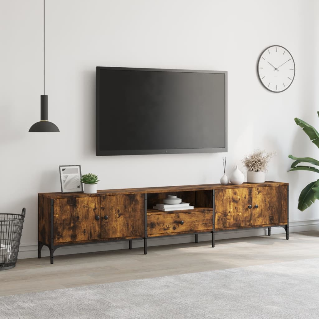 TV ormarić s ladicom boja hrasta 200x25x44 cm konstruirano drvo