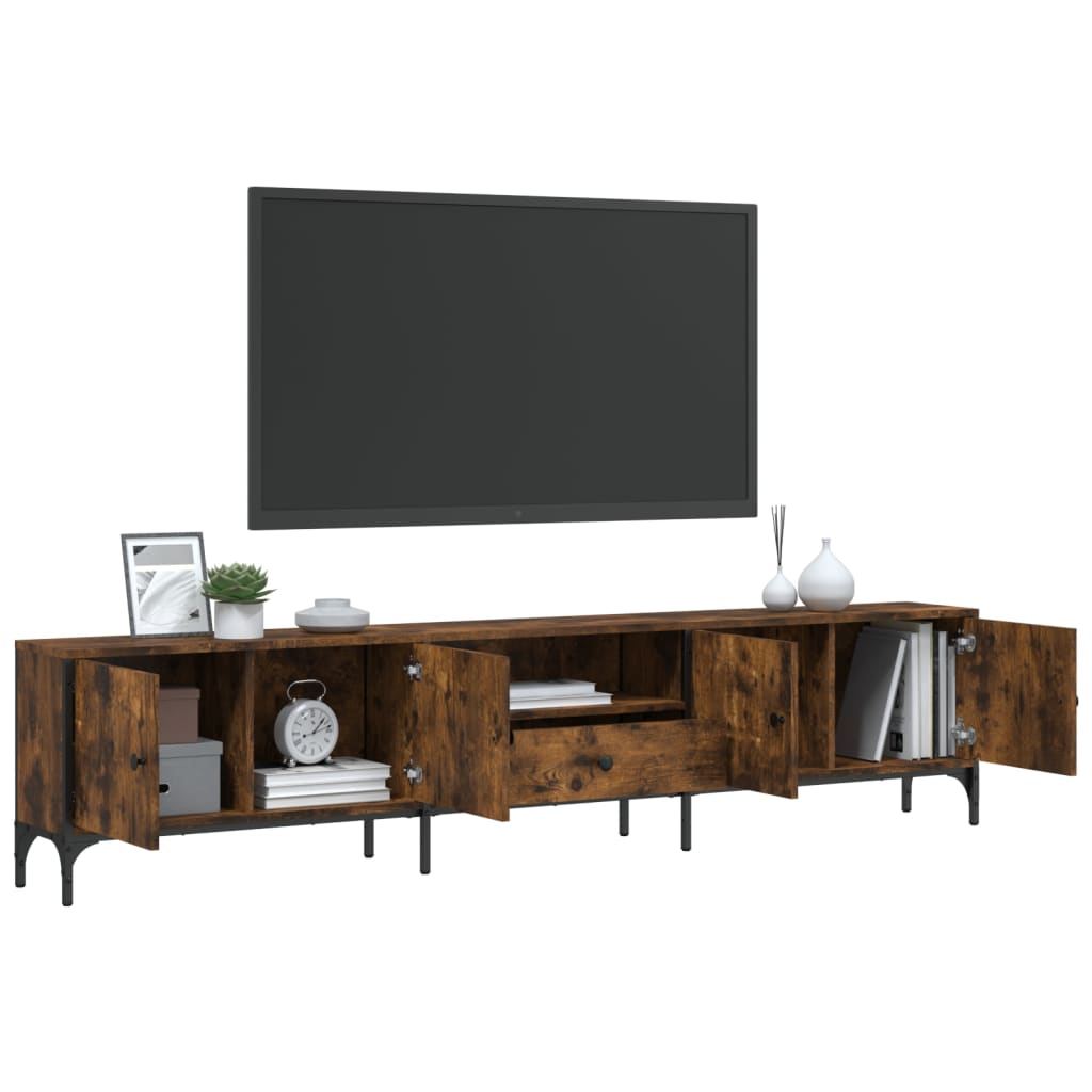 TV ormarić s ladicom boja hrasta 200x25x44 cm konstruirano drvo