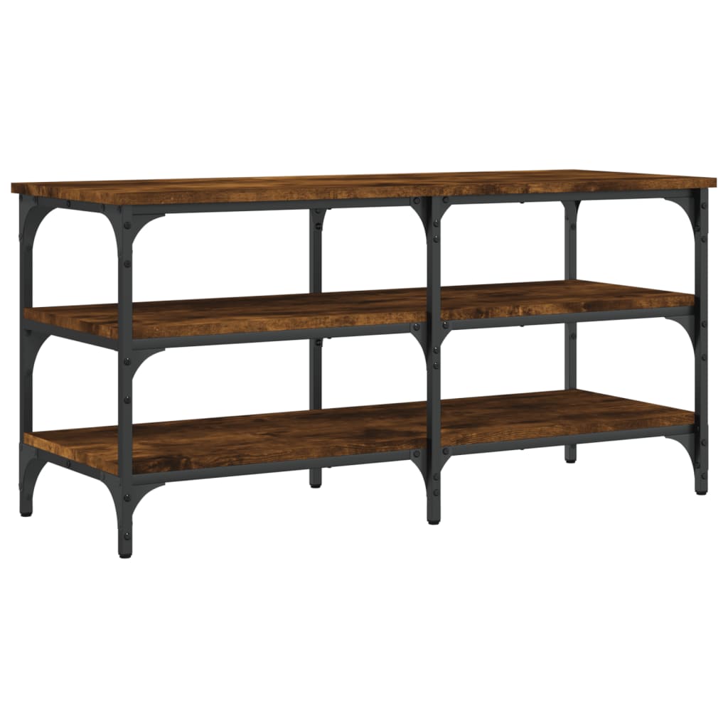 Klupa za cipele boja hrasta 100x38,5x49 cm konstruirano drvo