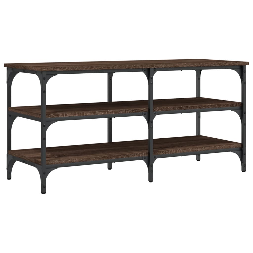 Klupa za cipele boja hrasta 100x38,5x49 cm konstruirano drvo
