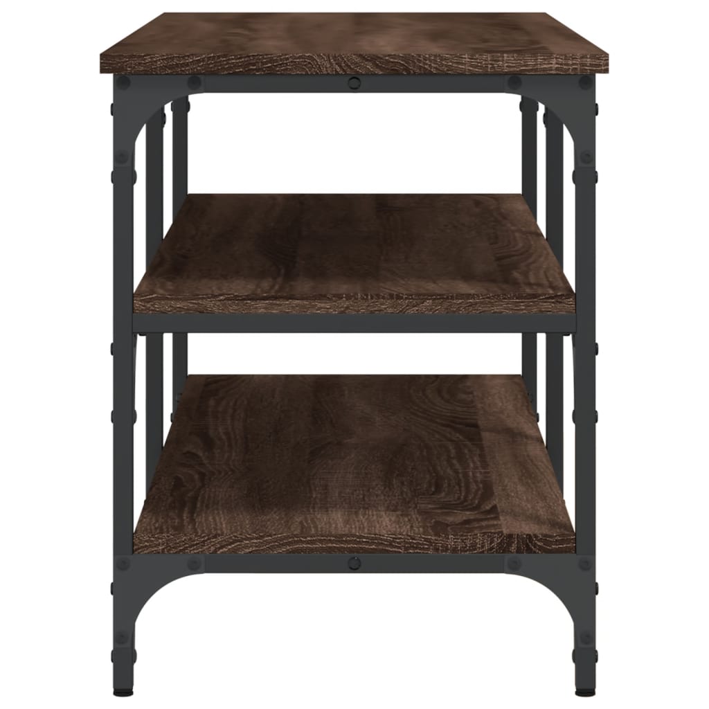 Klupa za cipele boja hrasta 100x38,5x49 cm konstruirano drvo