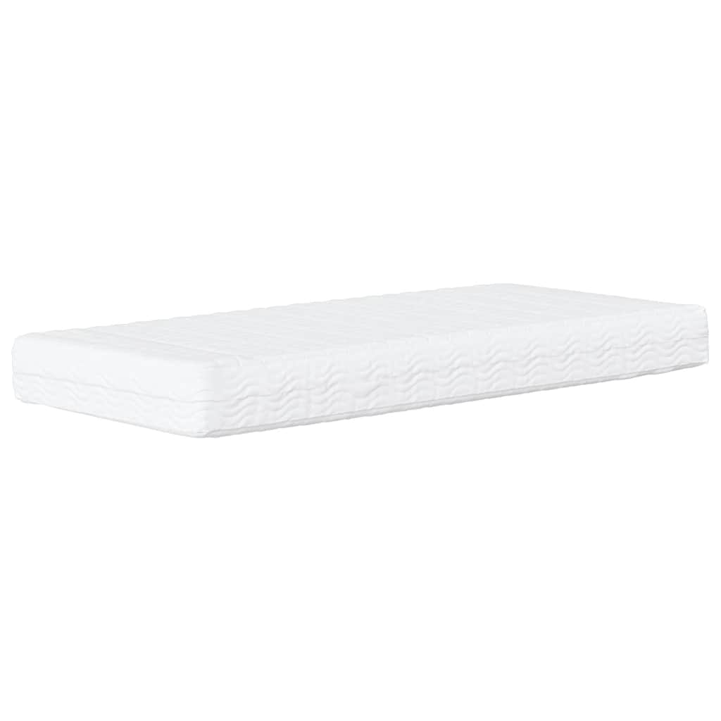 Krevet s madracem Dover plavi 90x190 cm baršunasti