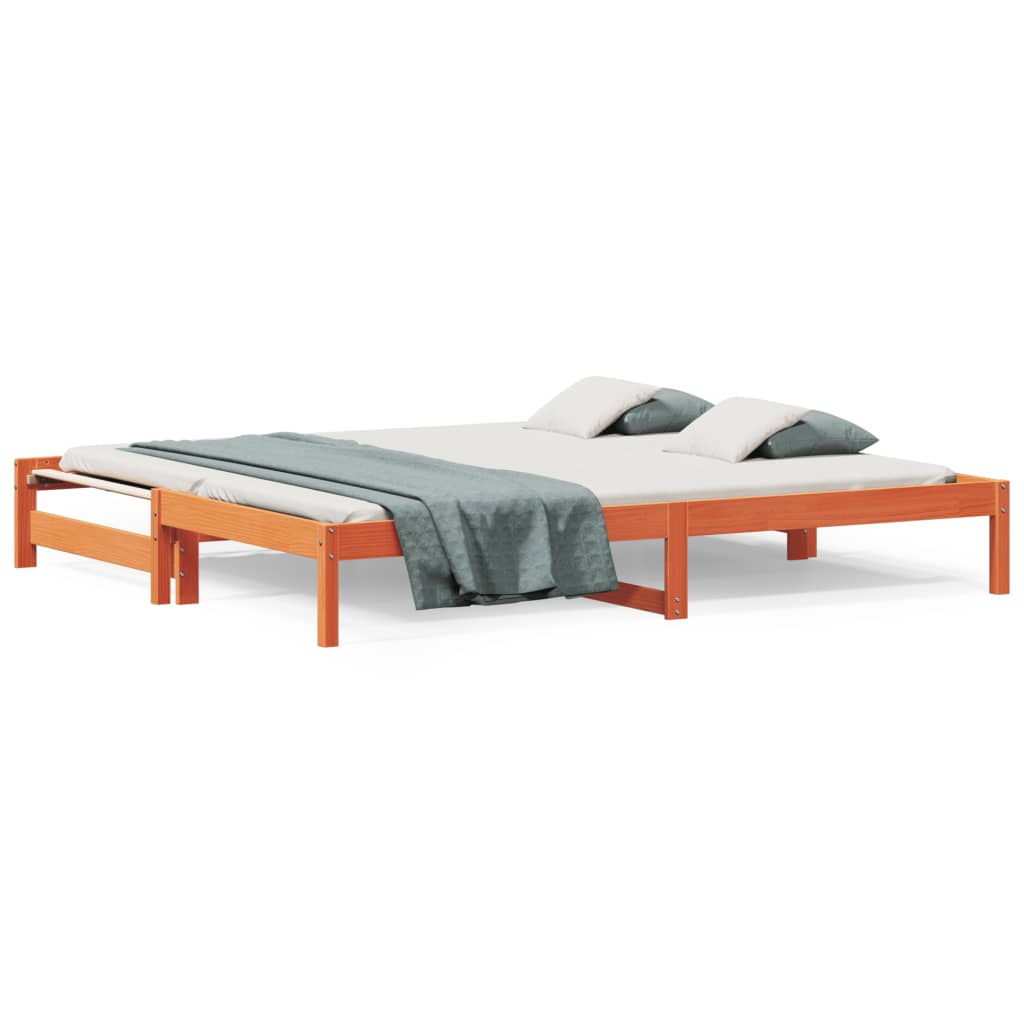 Dnevni krevet na razvlačenje voštano smeđi 90x200 cm