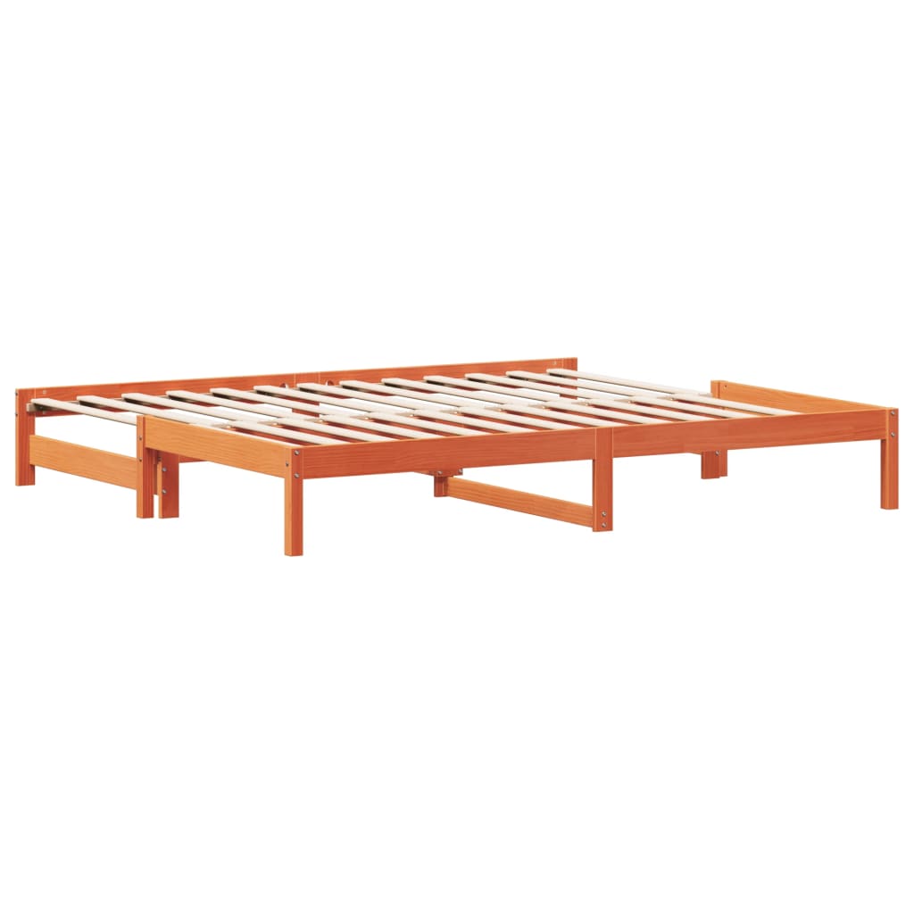 Dnevni krevet na razvlačenje voštano smeđi 90x200 cm