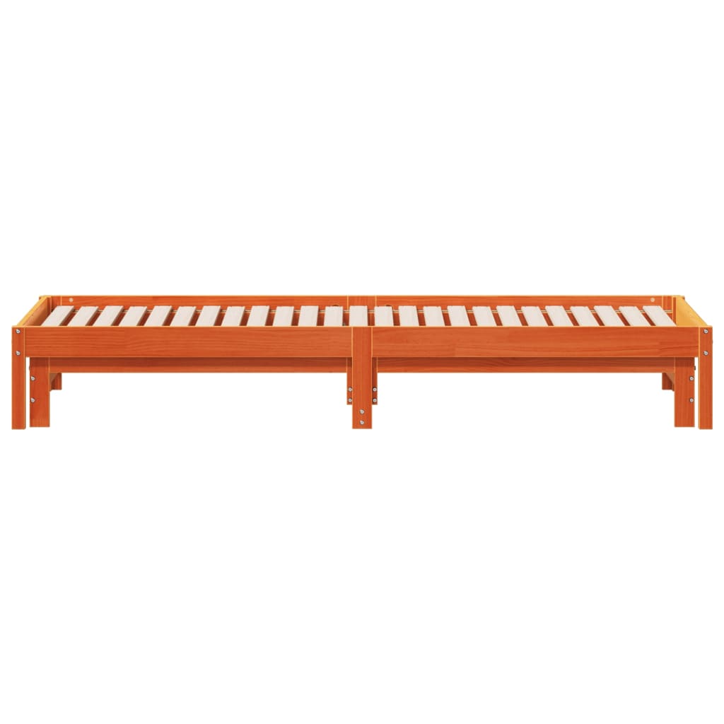 Dnevni krevet na razvlačenje voštano smeđi 90x200 cm