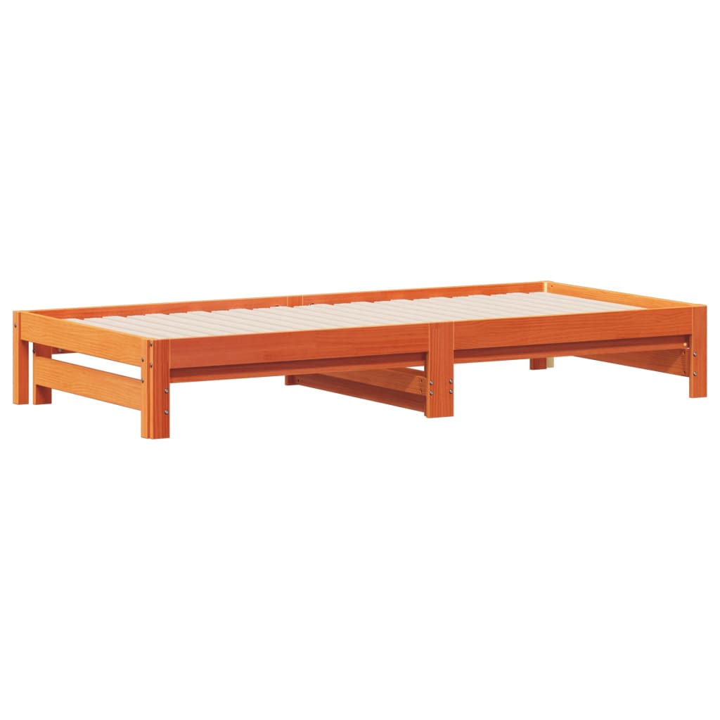 Dnevni krevet na razvlačenje voštano smeđi 90x200 cm