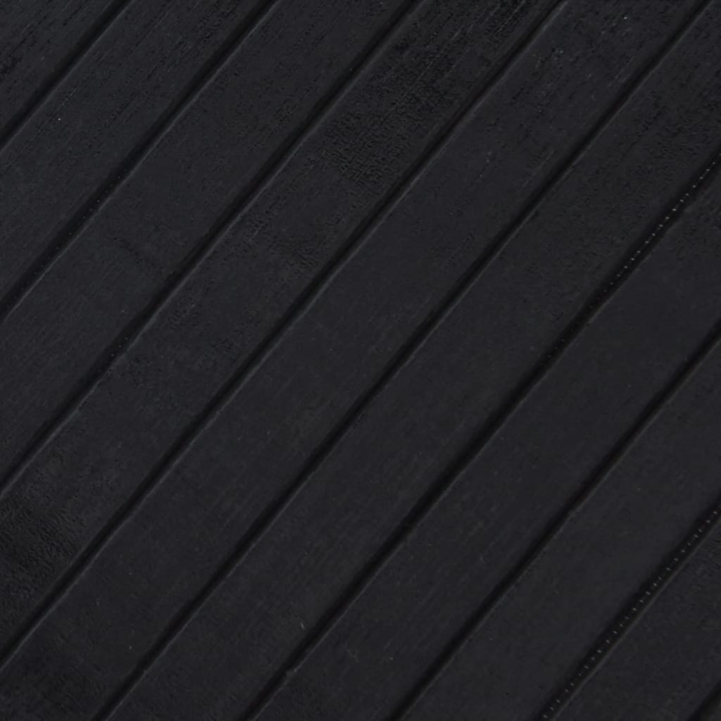 Pravokutni tepih crni 60x300 cm bambus