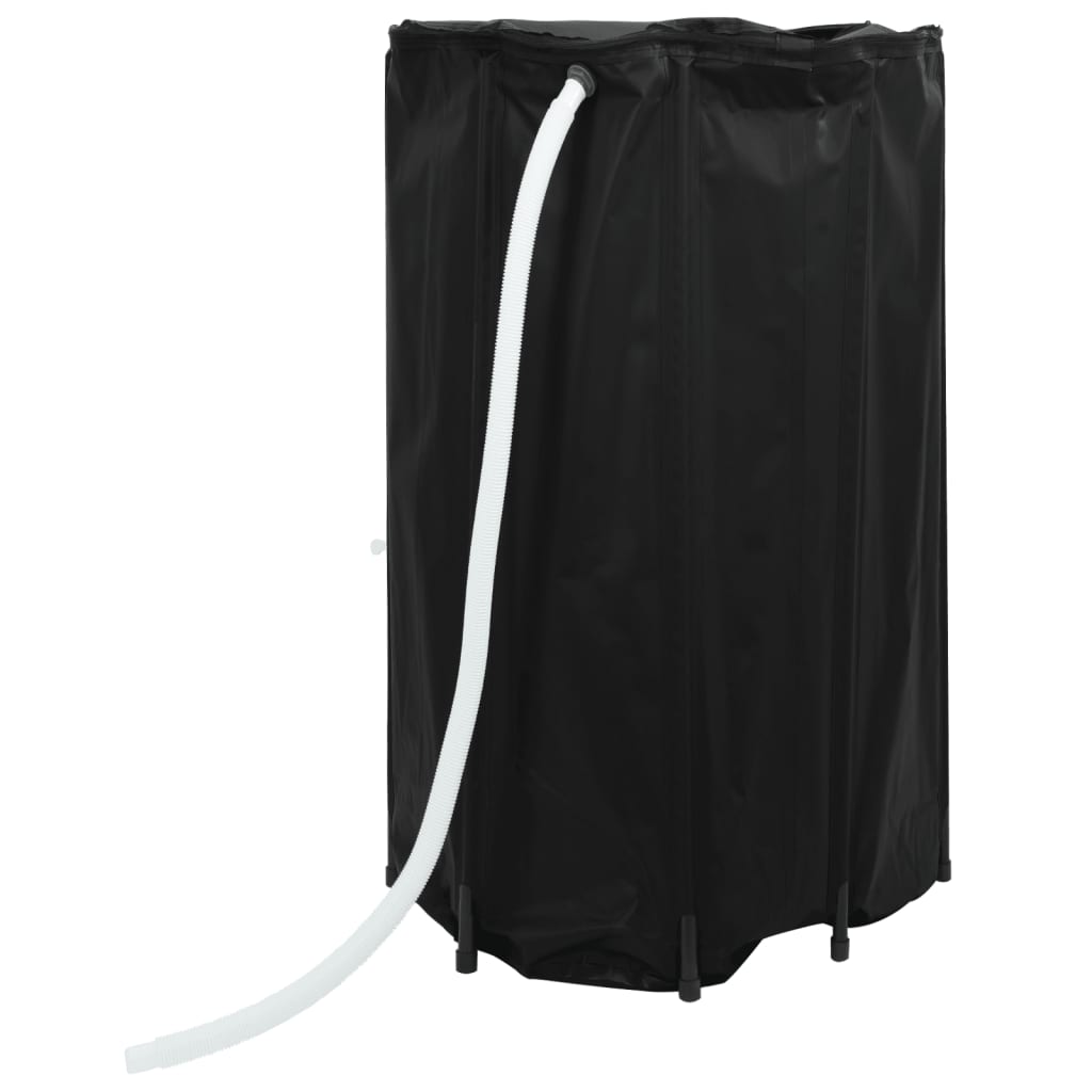 Spremnik za vodu sa slavinom sklopivi 500 L PVC Crna