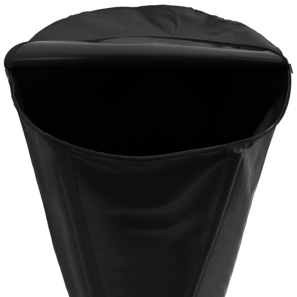 Spremnik za vodu sa slavinom sklopivi 500 L PVC Crna