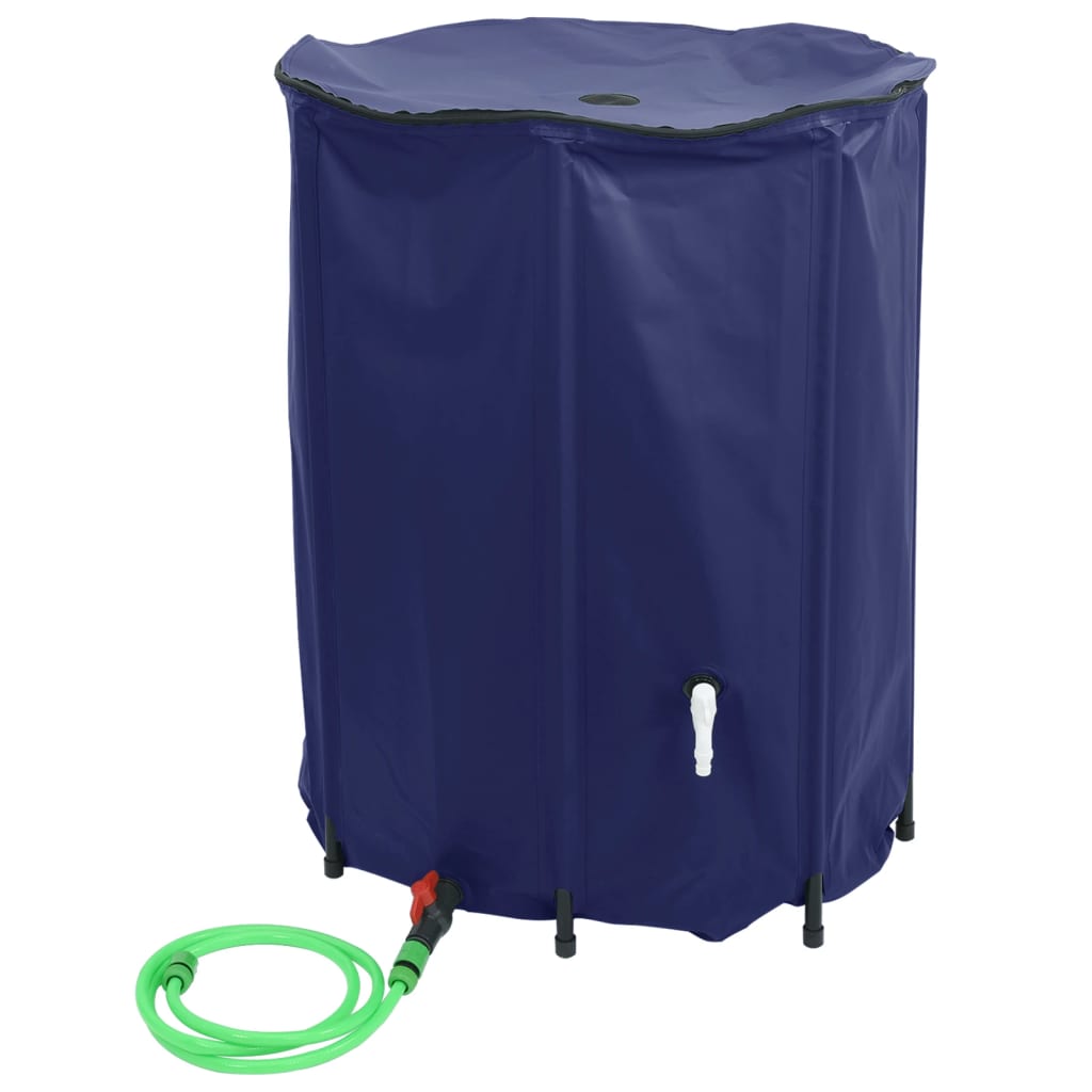 Spremnik za vodu sa slavinom sklopivi 500 L PVC Plava