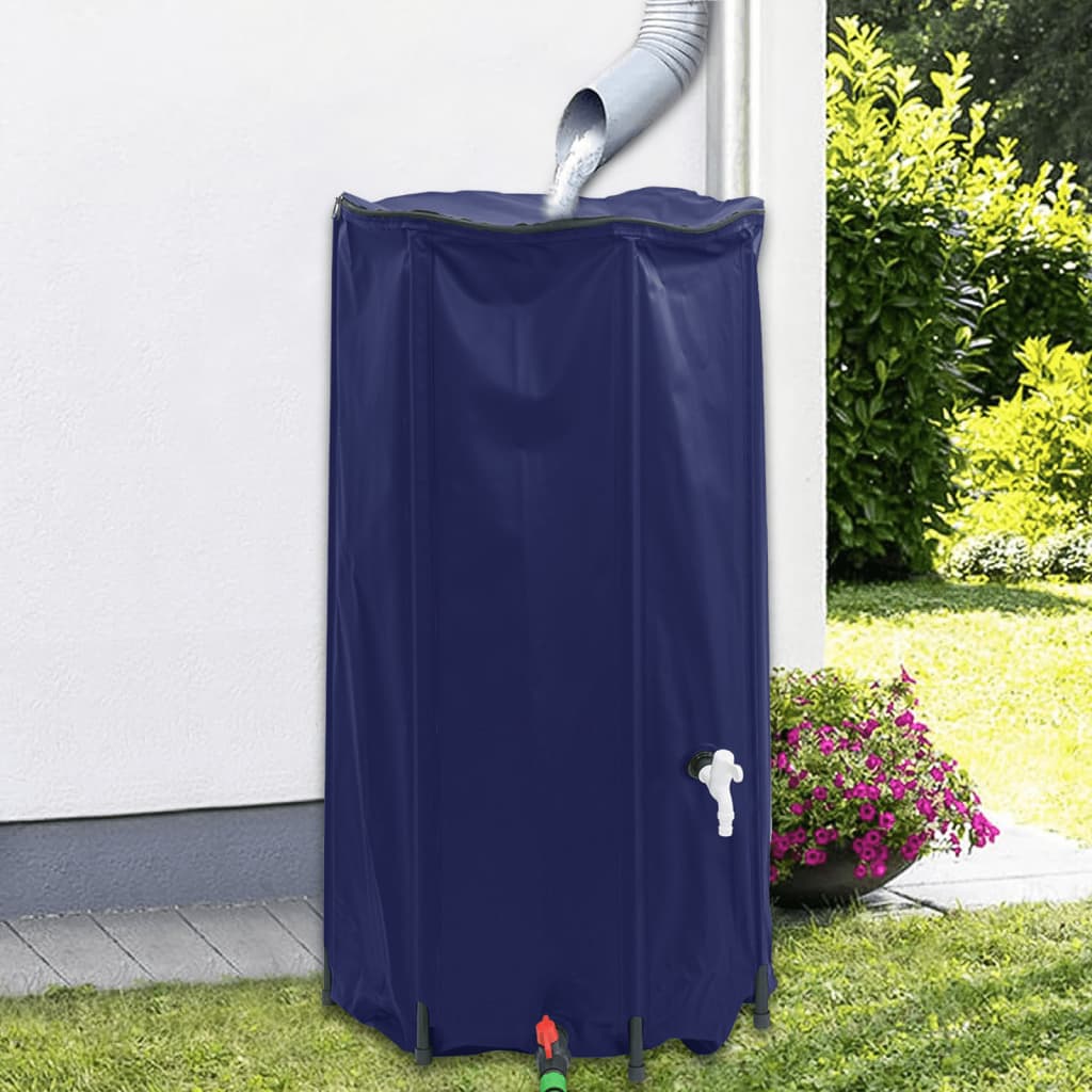 Spremnik za vodu sa slavinom sklopivi 100 L PVC Plava