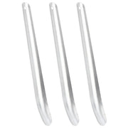 Strugači za konjski znoj, 3 kom, srebrni aluminij