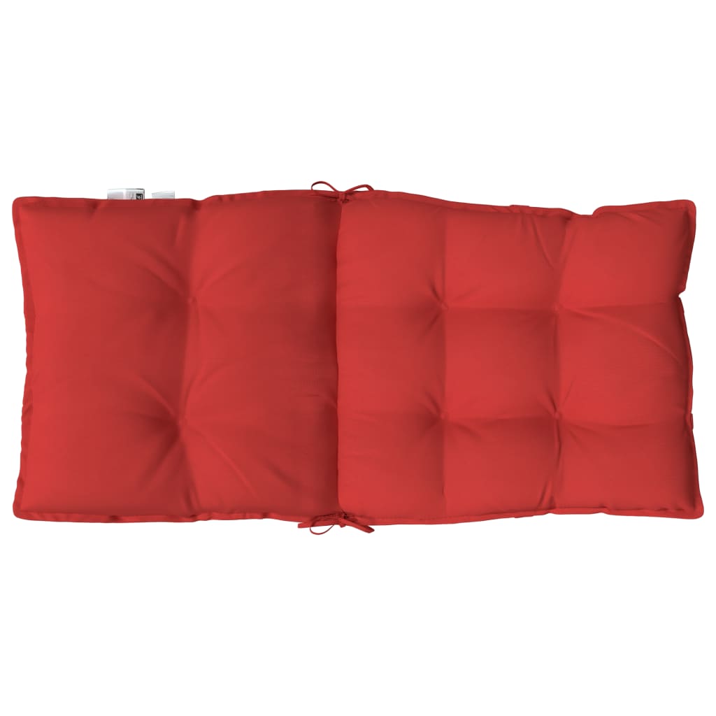 Jastuci za stolice s niskim naslonom 2 kom crveni od tkanine