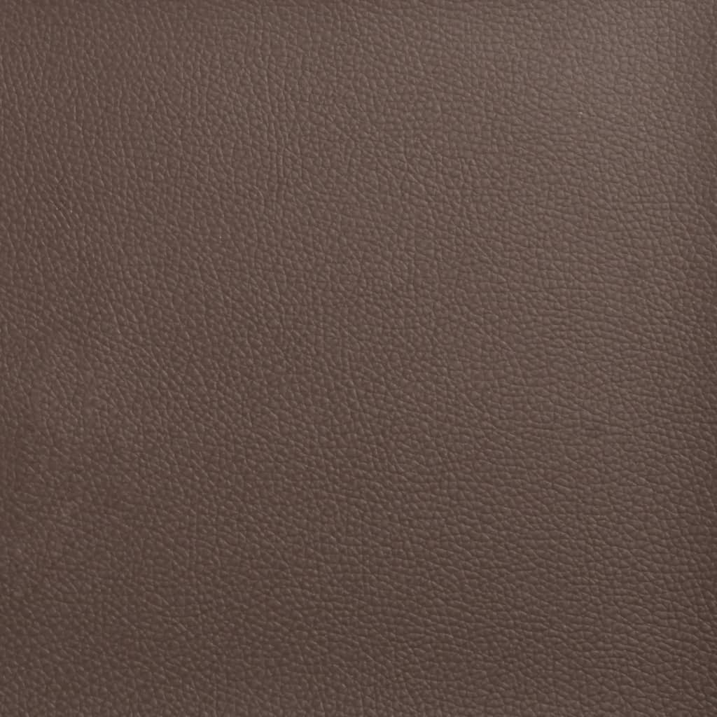 Chesterfield sofa za 3 osobe, smeđa, umjetna koža