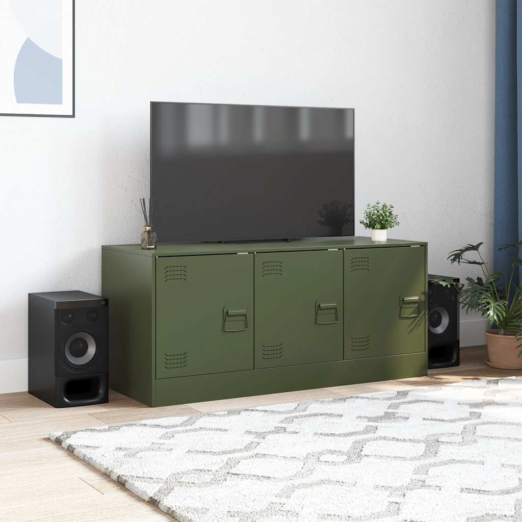 TV ormarić maslinasti 99 x 39 x 44 cm čelični