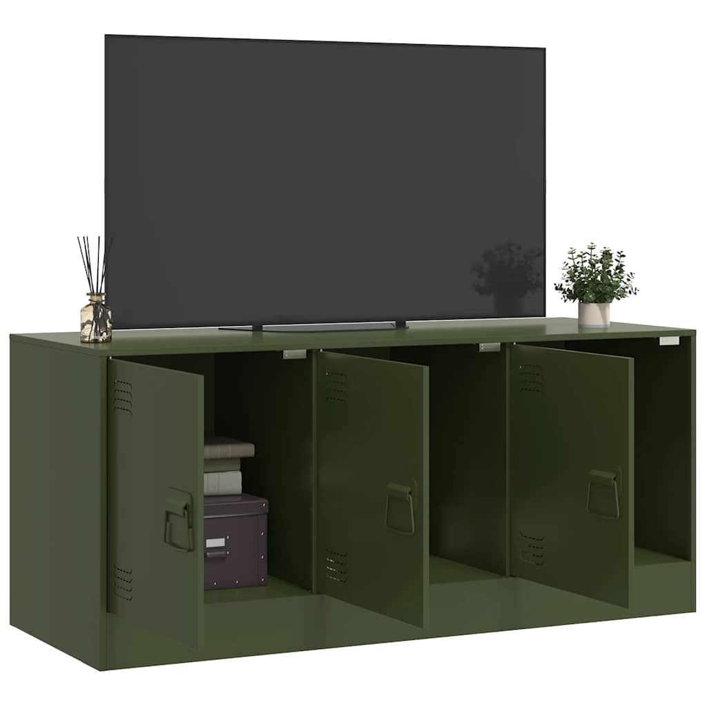 TV ormarić maslinasti 99 x 39 x 44 cm čelični