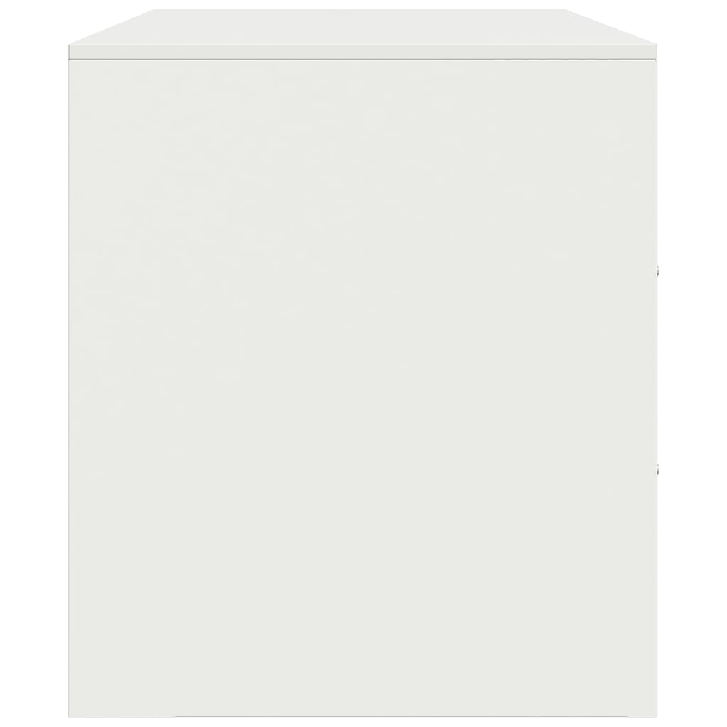 TV ormarić bijeli 99 x 39 x 44 cm čelični Bijela
