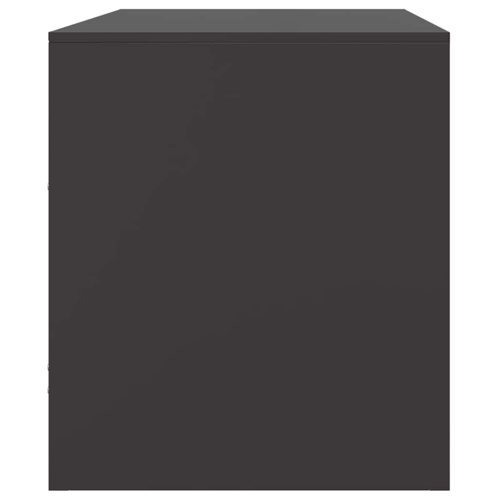 TV ormarić crni 67 x 39 x 44 cm čelični