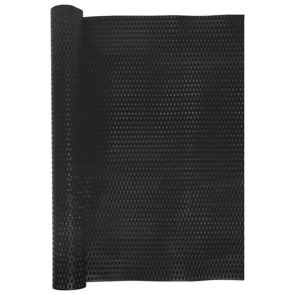 Balkonski zaslon crni 1000 x 90 cm od poliratana