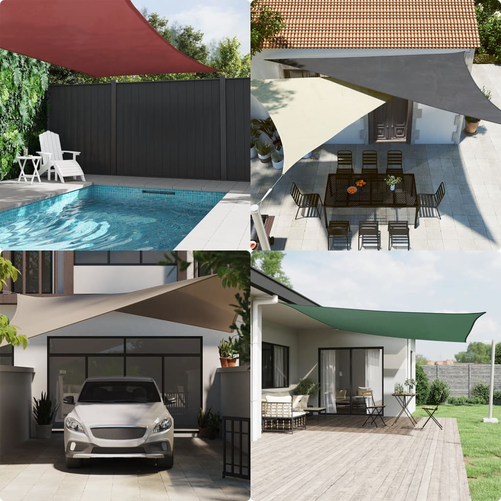 Jedro protiv sunca boje pijeska 3x3x3 m 100 % poliester Oxford