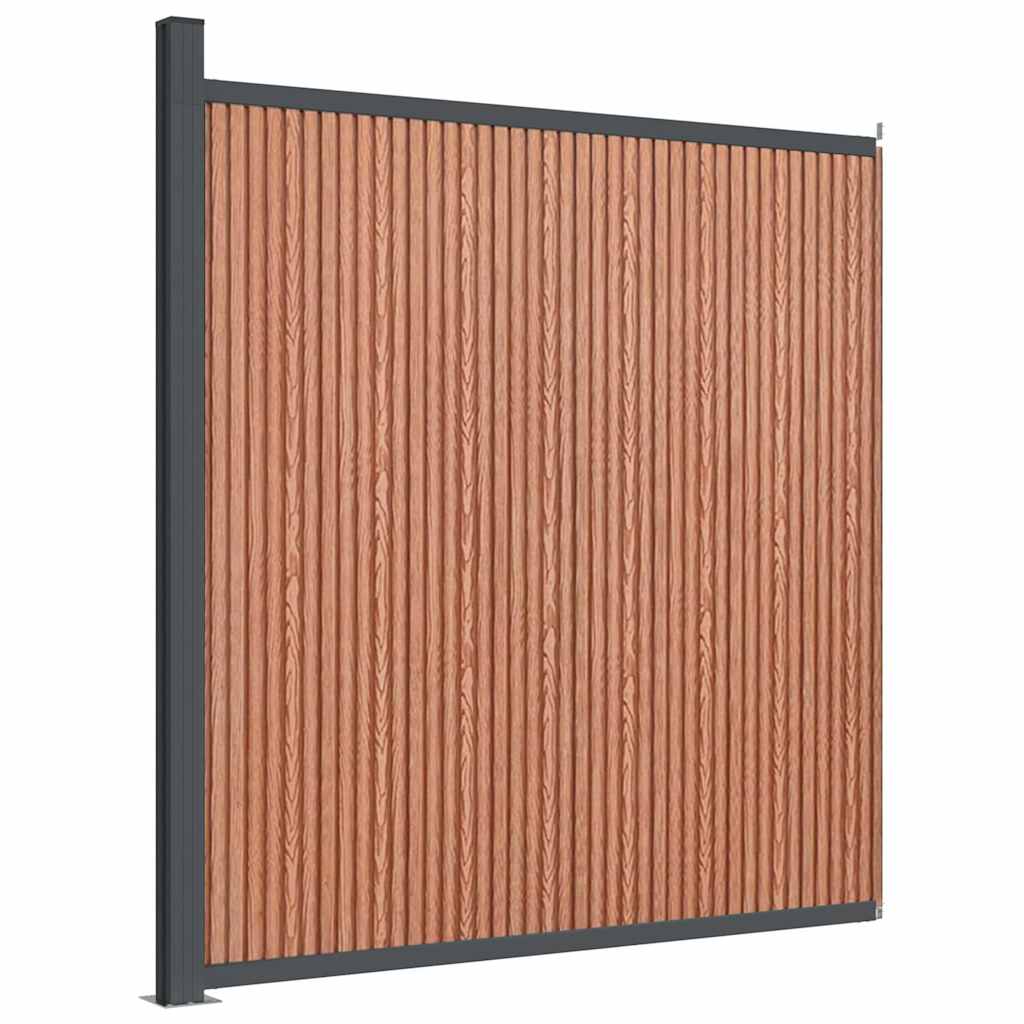 Panel za ogradu smeđi 173 x 186 cm WPC